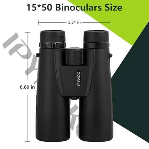 15x50 HD High-Powered Binoculars for Adults & Teens 15X50