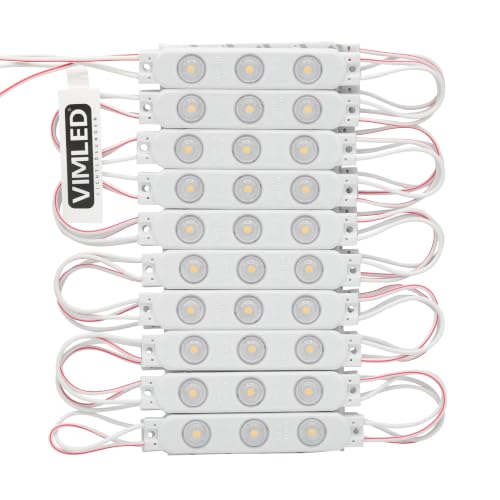 12 V LED Injection Modules - 20 Pieces Each 1.08 W / 195 lm in Neutral White - IP67 LED Modules for Light Advertising, Ambience and Work Light