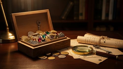 Handmade Wooden Jewelry & Keepsake Box, Decorative Storage Box, 8 x 5 Inch Antique Finish