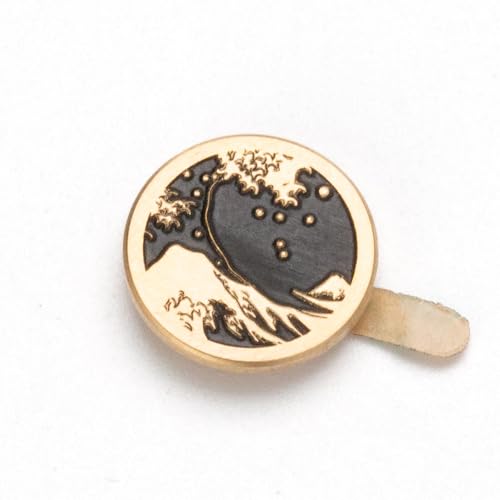 Kanagawa Wave Pattern Camera Hot Shoe Cover Shutter Button for Sony A1 A7C A7CR A7CII A7R A7M2 A7M3 A6700 A6600 A6500 A6400 A6300 (Copper Alloy-Set) Copper Alloy-Set