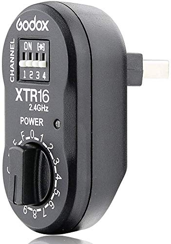 GODOX XT-16 Radio-Controlled Flash Trigger Transmitter + Receiver for Godox Witstro AD360 AD360II-C AD360II-N, Quicker, Quicker D, QT, QS, Gemini GT (XT-16)