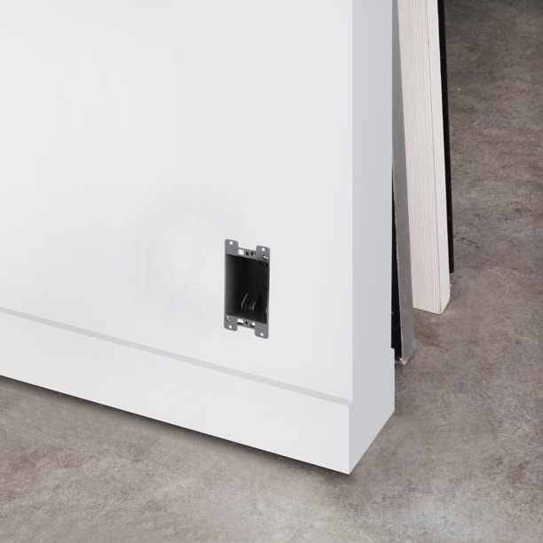 Newhouse Hardware 1-Gang PVC Old Work Electrical Outlet Box (12-Pack) | 14 cu. in. Plastic Junction Box for Switches, GFCI, or Duplex Receptacle Outlet | Old Work Electrical Box for Home Improvement 1-Gang (14 cu. in.) 12