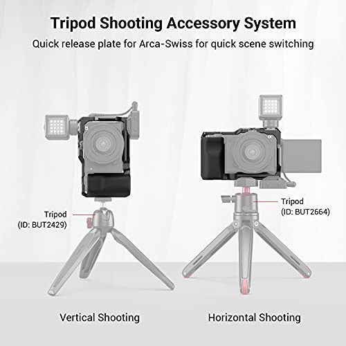 SMALLRIG ZV-E10 Cage with Silicone Handle and Built-in Threaded Holes