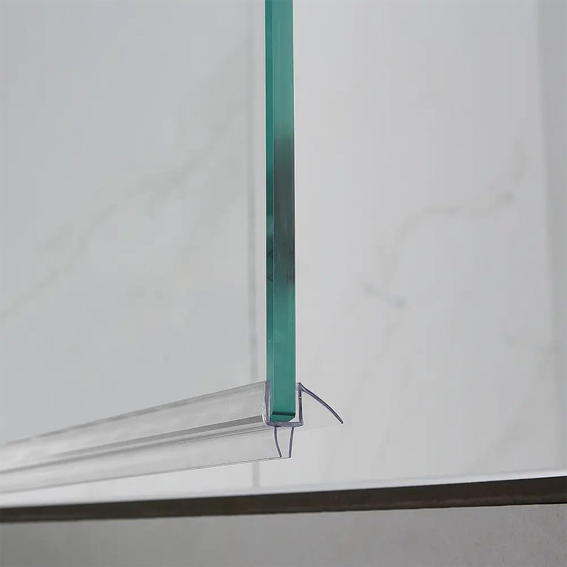 36" Shower Door Bottom Seal Strip for 3/8" (10mm) Glass – Ultra Clear Polycarbonate Shower Door Sweep, One Pack 36 inch long