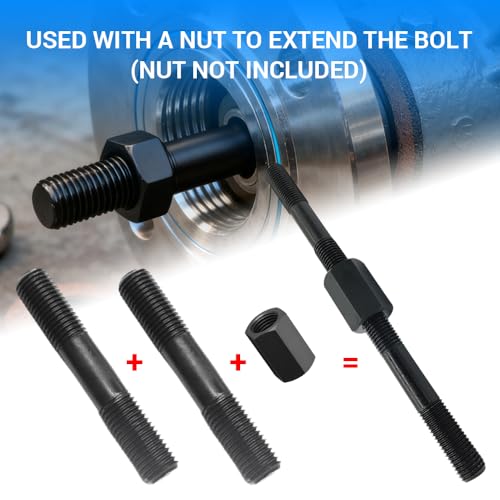 MOUMOUTEN M8 x 50mm double-end threaded studs, Grade 8.8 carbon steel, 60-piece set