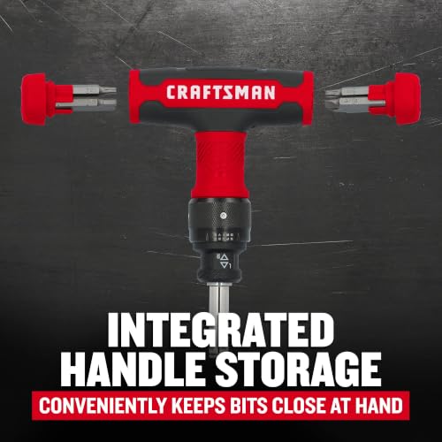 CRAFTSMAN 13-piece Speeddrive ratcheting T-handle screwdriver set CMHT68135 with assorted bits