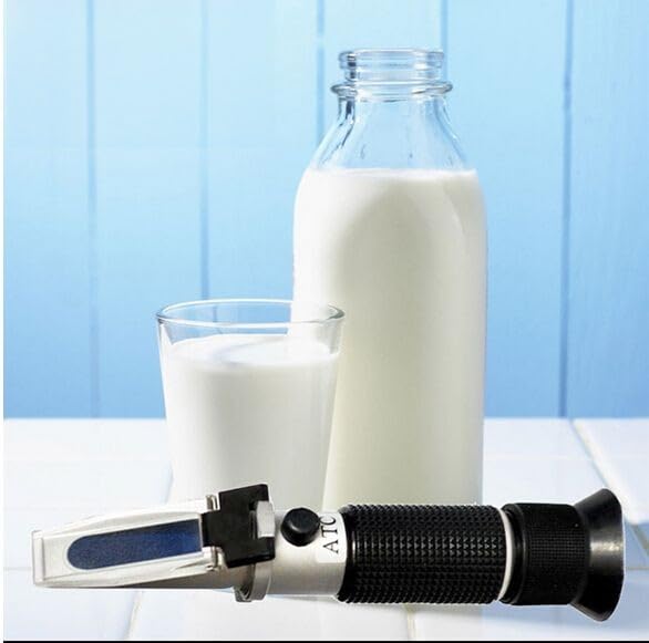 [Australia - AusPower] - Milk Refractometer with ATC Milk Testing Equipment Easy to Test Milk Scale Range 0-20% 