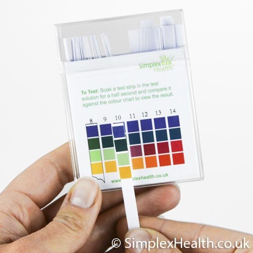 [Australia - AusPower] - Water pH Test Strips 0-14 Wide Range & Four Pad Universal for Acid Alkaline Water Testing (100 Strips) - Better than litmus paper 