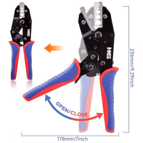 HKS coaxial crimping tool for RG cable and BNC connectors, L7 crimper