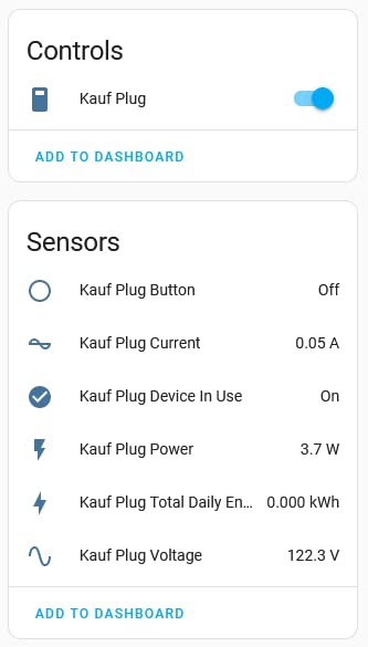 KAUF Power Monitoring Smart Plug with ESPHome, Compatible with Tasmota, Made for Home Assistant (4)
