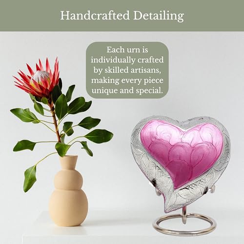 Heart Mini Urn for Ashes Adult Male, Female, 3 cu in