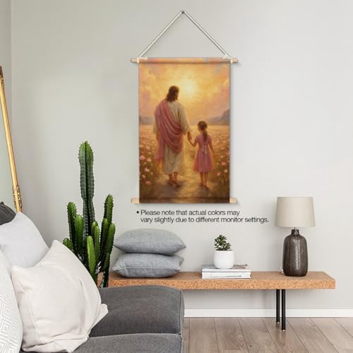 XIPLUM Christian Jesus Walking Wall Art Follow Me Jesus Wall Decor