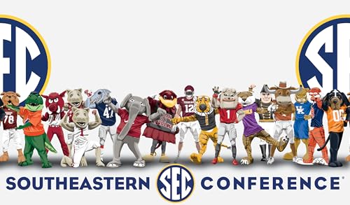 Gametime Sidekicks SEC 20oz White Tumbler - Officially Licensed, 18/8 Stainless Steel, Double-walled, Vacuum-insulated, UV LED Printed Logos - Mascot