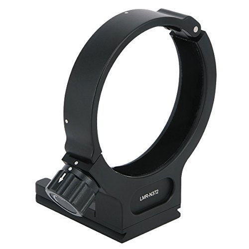 Haoge LMR-N372 Lens Collar Replacement Foot Tripod Mount Ring for Nikon AF-S NIKKOR 70-200mm f/4G ED VR and AF-S 300mm F/4E PF ED VR Lens Built-in Arca Type Quick Release Plate Replace Nikon RT-1