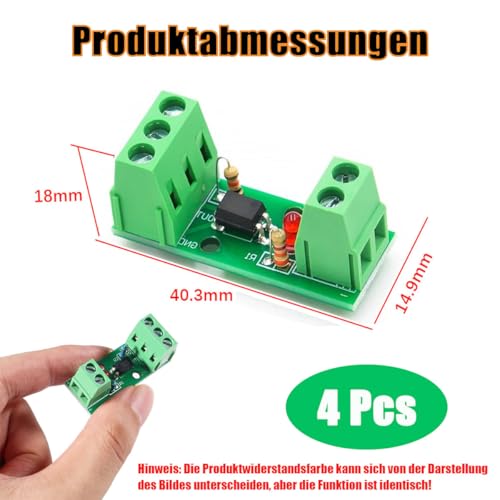 4pcs 1 Channel Optocoupler PC817 1 Channel Insulation Board Voltage Converter Adapter Module 3-30V Driver Photoelectric Insulated Module