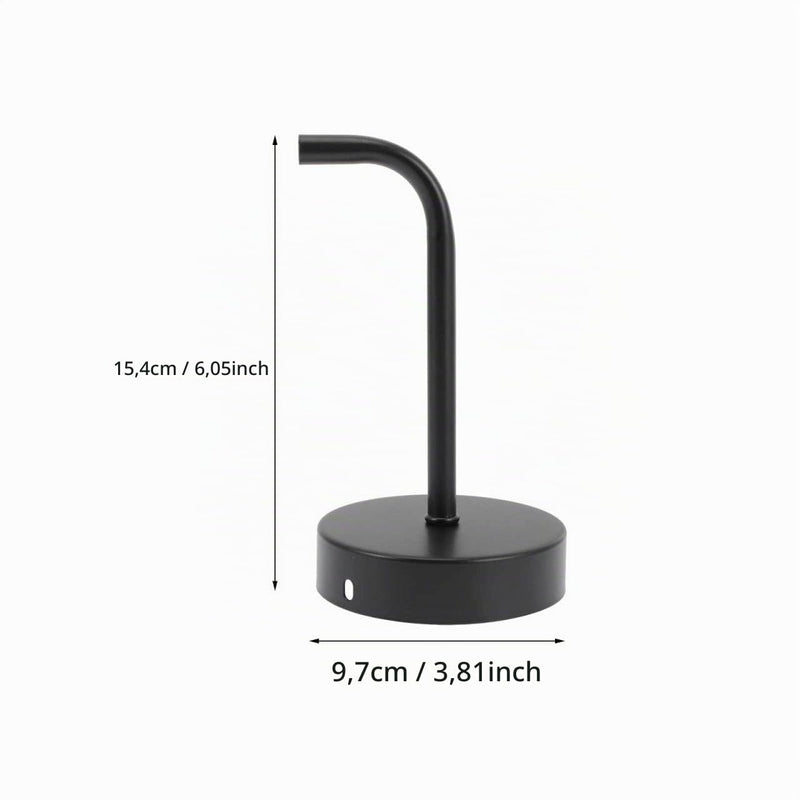 Metal Wall Light Bar 13 cm with Angle Lamp Holder Black Wall Lamp Holder for Living Room Lighting Stable Homemade Lamp Holder for Bedroom and