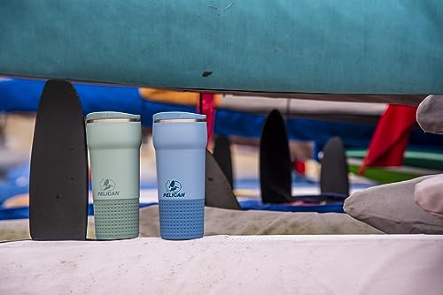 Pelican Hydration Pelican Cascade™ 22 oz Vacuum Insulated Tumbler Recycled Stainless Steel Double Wall Dual Lid Powder Coated Zenith
