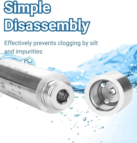 [Australia - AusPower] - DC 24V 4-20mA Throw-in Type Liquid Water Level Sensor Transmitter For Detecting 0-5m Range Depth 