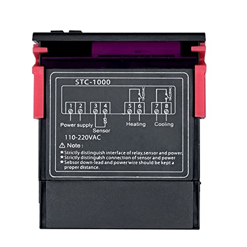 STC-1000 Digital Temperature Controller Celsius 110-220V Heating Cooling Regulator/with 36" NTC Sensor Probe