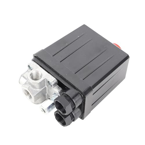 Oumefar Air Compressor Switch Universal Pressure Control Valve Four Port Pressure Switch As 90PSI120PSI Compressor Accessories Pack of 1