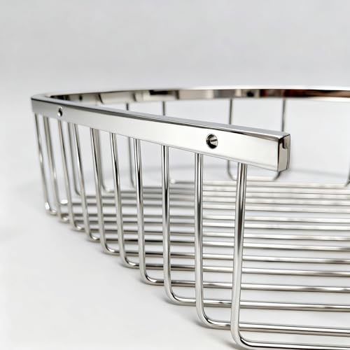 Corner Shower Caddy Basket - 304 Stainless Steel Corner Storage Rack,Organizer Wall Mounted Basket,Washbasin shelf Suitable For Bathroom & Kitchen-Triangle Basket Triangle Basket