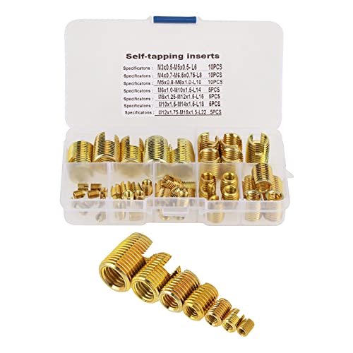 Hyuduo self-tapping thread inserts base set for thread repair, strong pull and vibration resistance