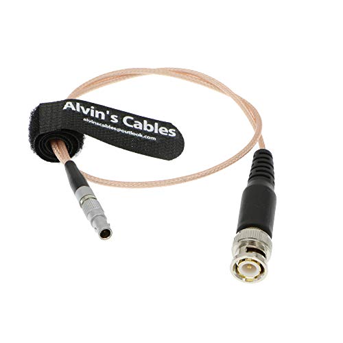 Alvin's Cables Timecode Cable for RED Epic Scarlet DSMC2 BNC to 00B 4 Pin Male Time Code Input Cable 50CM| 19.7inches Overmolding Pink