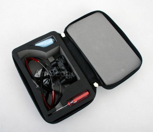 [Australia - AusPower] - Dental Surgical Loupe 3.5X Working Distance 360-460mm Burgundy Sport Frame 