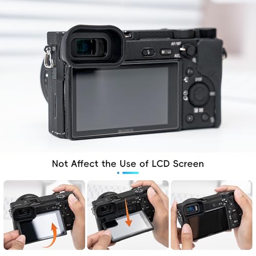 Kiorafoto Extended A6000 A6100 A6300 Eye Cup,Replace Sony FDA-EP10 for A6000 A6100 A6300