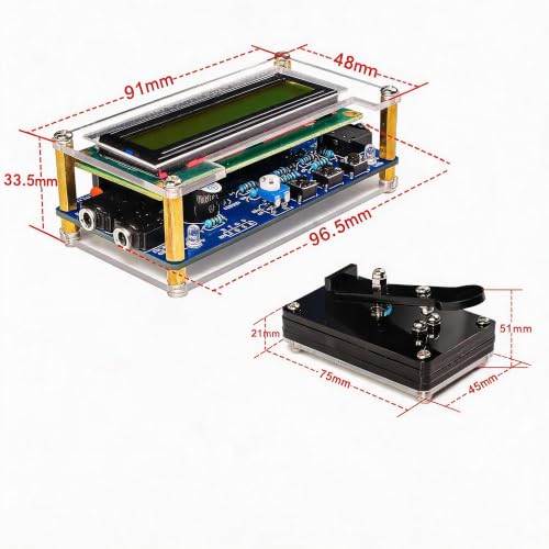 DIY Morse Code Soldering Kit, Morse Code Trainer Kit, Electric Soldering Kit with Components, Circuit Board and Housing, Perfect for Electronics Enthusiasts, Beginners, Individual Parts