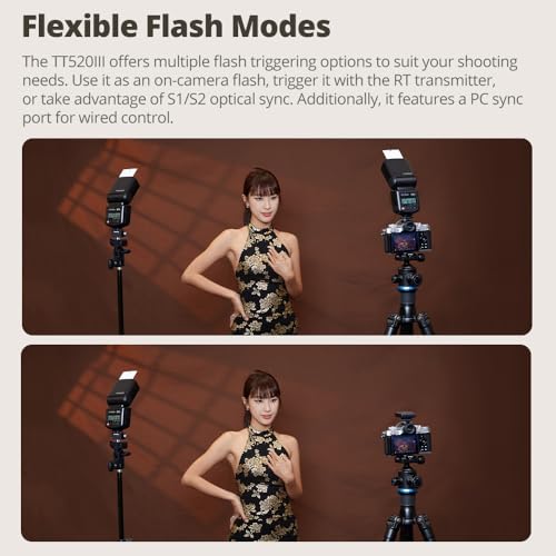 GODOX TT520III Universal Camera Flash Speedlite(TT520II Upgraded)