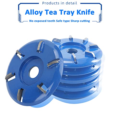 Wood Carving Disc, Steel 6 Teeth Grinding Disc Milling Cutter Woodworking Tool Angle Grinder Accessories, Angle Grinder Wood 6 Teeth Wood Carving Disc Carving Disc (Arc Blade) no