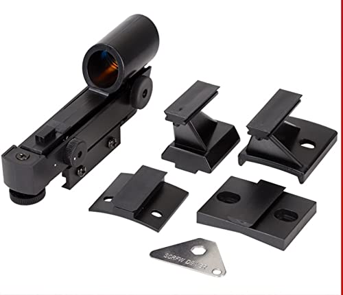 Red Dot Finderscope,Astronomical Telescope Star Pointer Viewfinder Star Finder Scope with 4 pcs Slide-in Bracket,Compatible with Most Astronomical Telescopes