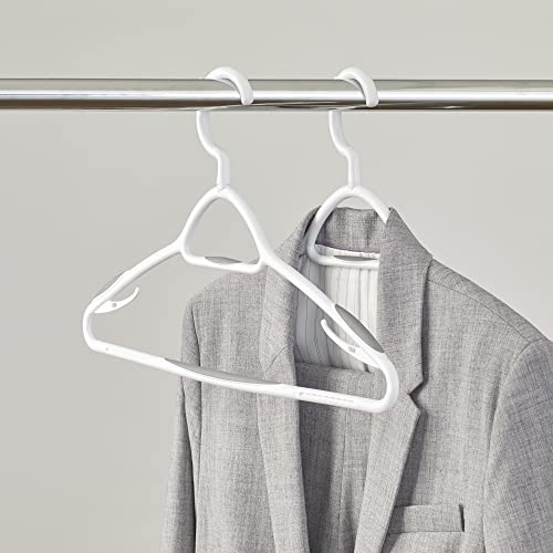 Neatfreak Set of 12 Deluxe Non Slip Clothes Hangers - Space Saving Design for Jackets, Pants, Shirts, 360 Degree Swivel Neck, Soft Grip Bars, Produced in North America Pack of 12