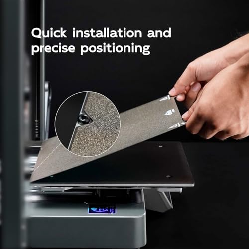 Double Sided PEI Build Plate for Neptune 3 Pro/Neptune 4 Pro 3D Printer, 235x235mm Texture PEI Build Plate +Smooth PEI Sheet 3D Printer Flexible Spring Steel Removable Platform 235x235mm for ELEGOO Texture PEI Plate +Smooth PEI Sheet