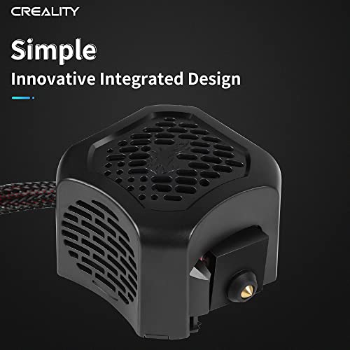 Creality Official Ender 3 V2 Full Hotend Kit, 3D Printer Assembled Extruder Kit with Capricorn Bowden PTFE Tubing, Dual Fans, Silicone Sock, Nozzle and ABS Shell for Ender 3 V2 3D Printer