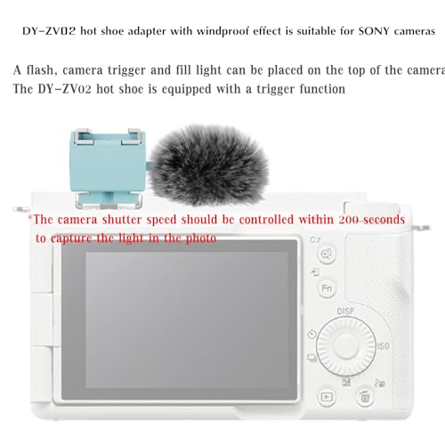 Hot Shoe Adapter Windbreak for Sony ZV-1,ZV-1 II,ZV-1F,ZV-E10,ZV-E1M2/ZV-E1 DY-ZV02 1PCS
