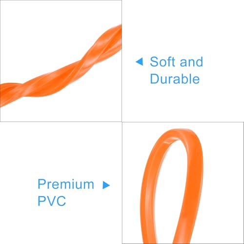 sourcing map Aluminum Profile Slot Cover Flat Seal Orange 10M 8mm 3030 4040 Series for 3D Printer Accessories Pack of 1 10M x 8mm