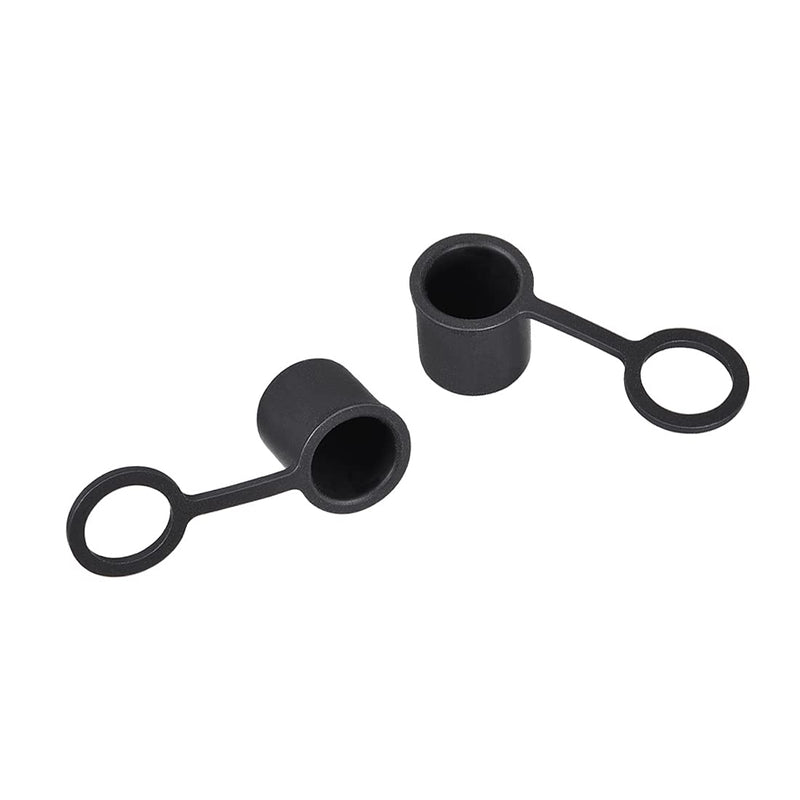 [Australia - AusPower] - uxcell 10pcs BNC Silicone Protectors Cap Port Cover Anti Dust Black 