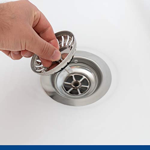 Strainer Basket Sink - Universal Sink Strainer Made of Hardened Steel with Innovative Plug Function - Blanco Strainer Basket - Ideal as Blanco Sink Replacement Part (Diameter 79 mm) (Pack of 2) Ø 79 mm (Pack of 2)
