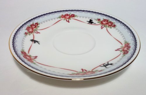 Noritake Kiki's Delivery Service JIJI Tea Cup Sorcerer Blue From Japan New White, Gold, Blue, Red, Black