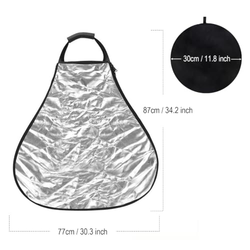 5 in 1 Triangle Reflector Photography with Handle (32in/80cm) 32in/80cm