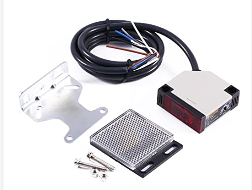 Reflector Light Barrier 12-24 Volt DC Reflective Light Barrier with Mirror IR Light Barrier up to 4 Metres