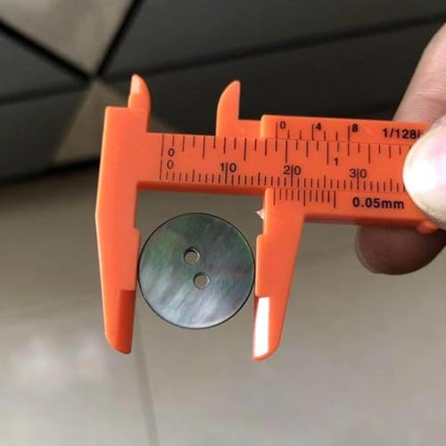 Set of 4 DIY Plastic Vernier Calipers - 80mm Mini Sliding Gauge with Measuring Scale Precision Measuring Tool for Buttons, Jade, Jewelery & Model Making