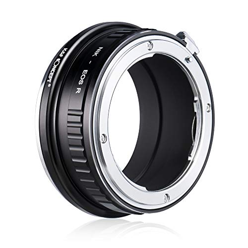 K&F Concept Lens Mount Adapter Compatible for NIK DSLR Lens to Canon EOS R Camera Body