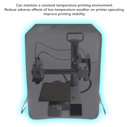 Hyuduo 3D Printer Cover Water Proof Dust Wear Proof High Temperature Resistant with Handle for Easy Removal Fit for A1 Mini 18.7 X 14.37 X 13.58in