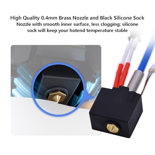 Hotend Kit for Anycbic Kobra 2, 3D Printer Assembled Print Hot End Kit for Kobra 2, Kobra 2 Neo, Kobra 2 Pro, Kobra 2 Plus, Kobra 2 Max High Speed 3D Printers