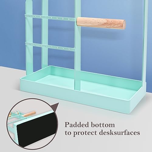 ProCase Cute Jewelry Stand, Aesthetic Jewelry Organizer for Dresser Vanity, Jewelry Holder Display for Necklaces Earrings, Gifts for Teen Girls Women, Bedroom Dorm Decor -Medium, Aqua 12.6" Height