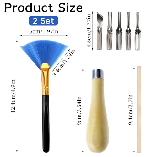 2 Pcs Lino Cutting Tools, Engraving and Stamp Lino Cutter