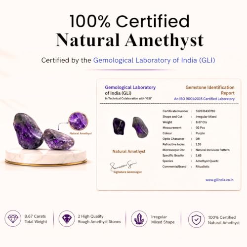RITUALISTIC Amethyst Crystal Tree of Life in Wooden Ring - Spiritual Gift for Energy Flow & Chakra Healing, Feng Shui Gemstone Bonsai Tree, Home Decor, Wealth & Luck | Perfect for Gift